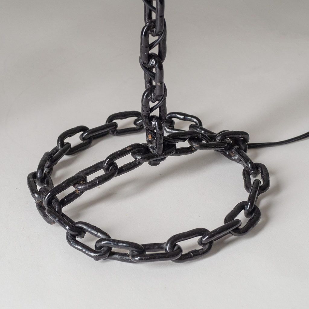 French Chain Link Table Lamps, circa 1970